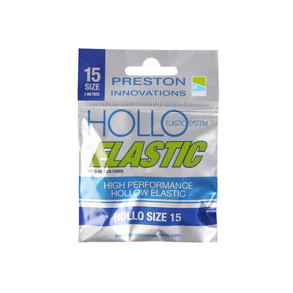 Preston Hollo Elastic Größe 15 Hohl-Gummizug