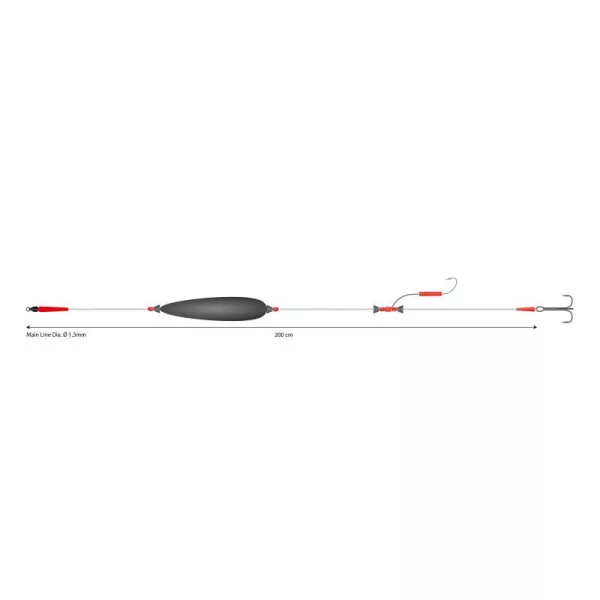 Mikado Mono Catfish 200cm 2/0 Welsvorfach mit Doppelhaken