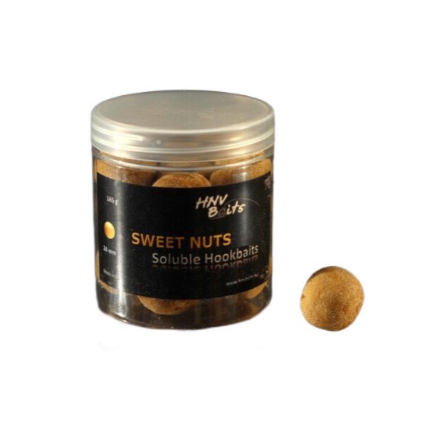 HNV Baits Sweet Nuts Soluble Hookbaits 24mm Löslicher Hakenköder 165gr
