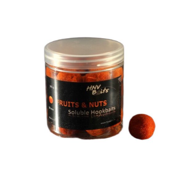 HNV Baits Fruits & Nuts Soluble Hookbaits 24mm Lösliche Hakenköder 165gr