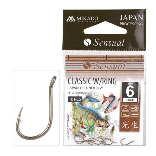 Mikado Sensual Classic 12 Öhrhaken, Widerhaken Karpfenhaken 10 Stk.