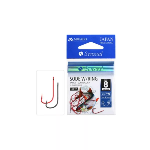 Mikado Sensual Sode W/Ring 12 Brassenhaken mit Widerhaken 10 Stk.