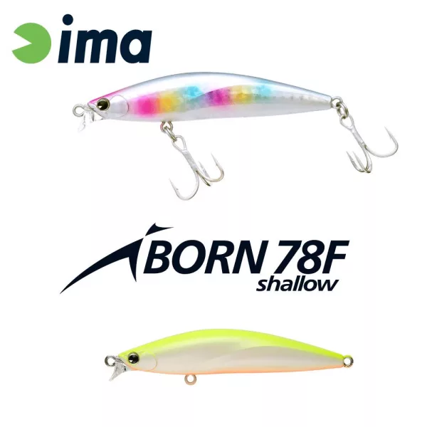 Ima iBorn 78F Shallow 7,8cm 8,5gr 003 Chart Back Pearl Wobbler