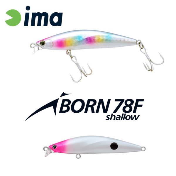 Ima iBorn 78F Shallow 7,8cm 8,5gr 018 PH Pearl Dot Wobbler