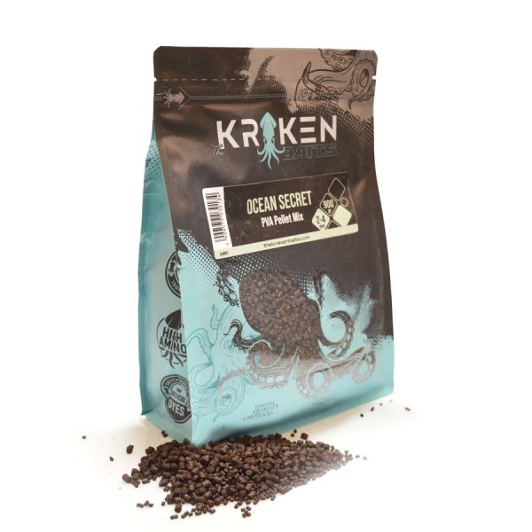 The Kraken Baits Ocean Secret Fisch-Muschel PVA Pellet Mix 900gr