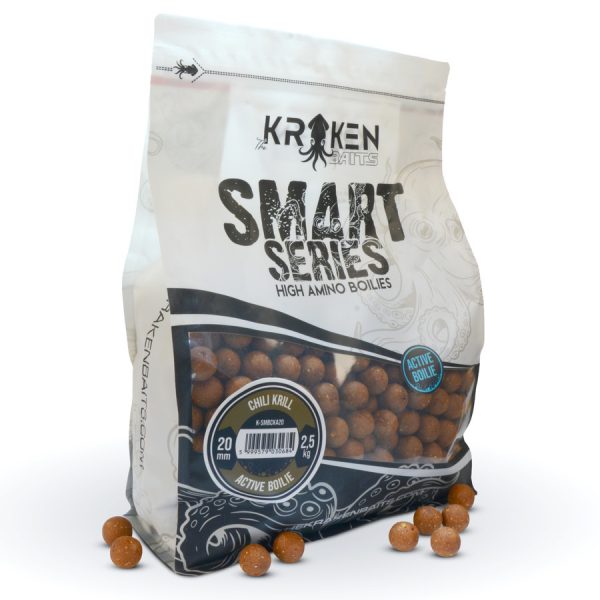 The Kraken Baits Smart Series Active Chili Krill 20mm Bojli 2,5kg