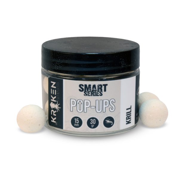 The Kraken Baits Smart Series Fluo White Krill 15mm Pop Up 30gr