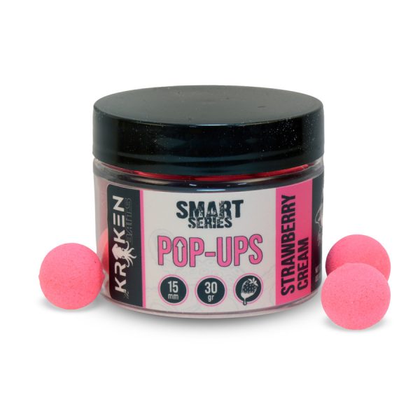 The Kraken Baits Smart Series Fluo Pink Strawberry Cream 15mm Pop Up 30gr