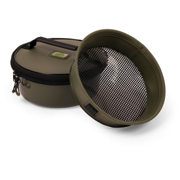 Korum EVA Solid Groundbait Bowl & Riddle Futtereimer und Sieb