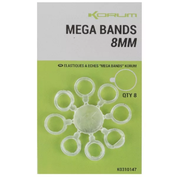 Korum Mega Bands 8mm Ringe 8 Stk.