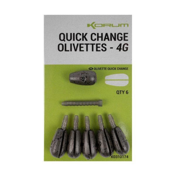 Korum Quick Change Olivettes Schnellwechsel-Schwimmergewicht 5gr