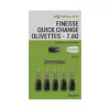 Korum Finesse Quick Change Olivettes Schnellwechsel-Schwimmergewicht 1,6g