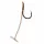 Korum Quickstop Hook Hairs 8 mit Öhr, Monofil-Vorfachhaken mit Widerhaken 4 Stück