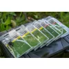 Korum Quickstop Hook Hairs 8 mit Öhr, Monofil-Vorfachhaken mit Widerhaken 4 Stück