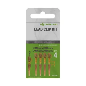 Korum Smokescreen Lead Clip Kit 4 Stück