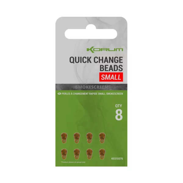 Korum Smokescreen Quick Change Beads Small Schnellverschlussperlen 8 Stk.