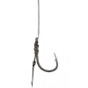 Korum Power Braid Spiked Method Hair Rigs 8 Schlaufen, Geflochtene Vorgebundene Haken mit Ködernadel 8Stk