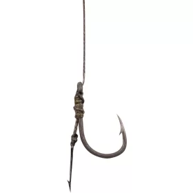   Korum Power Braid Spiked Method Hair Rigs 10 Ösen, Widerhaken Geflochtene Vorfachhaken mit Ködernadel 8Stk
