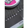 Korum Power Braid Spiked Method Hair Rigs 12 Ösen, Widerhaken Geflochtene Vorfachhaken mit Ködernadel 8Stk