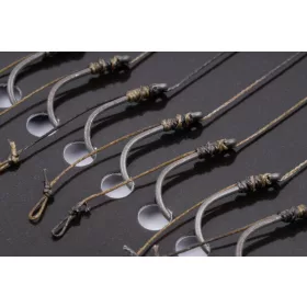   Korum Power Braid Method Hair Rigs 8 Ösen-, Hair Rig Geflochtene Vorgebundene Haken 8Stk