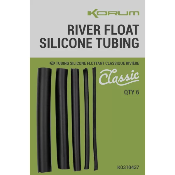 Korum Classic River Float Silicone Tubing Posenhalter Silikonschlauch 70mm 6Stk