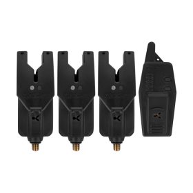   Korum KRI 3+1-teiliges elektronisches Bissanzeiger-Set mit 3 Swingern