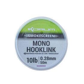   Korum Smokescreen Mono Hooklink 0,28mm Monofil Vorfachschnur 50m