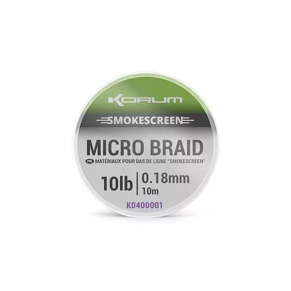 Korum Smokescreen Micro Braid 10lb Vorfachschnur