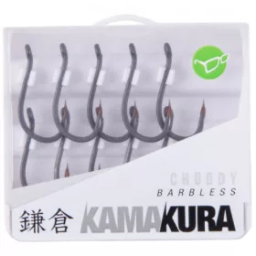   Korda Kamakura Choddy Barbless 8 Öhr, Widerhakenloser Haken 10 Stk.