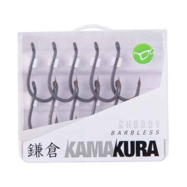 Korda Kamakura Choddy Barbless 8 Öhr, Widerhakenloser Haken 10 Stk.