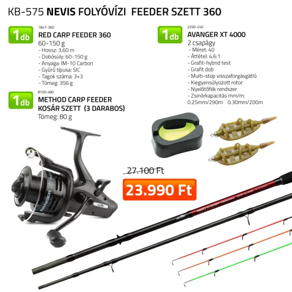 Nevis Fluss-Feeder Angelset