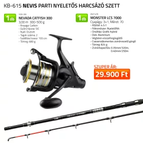  Nevis Parti Baitfeeder Welsset Nevada Catfish mit 3,00m Rute und Monster LCS 7000 Rolle