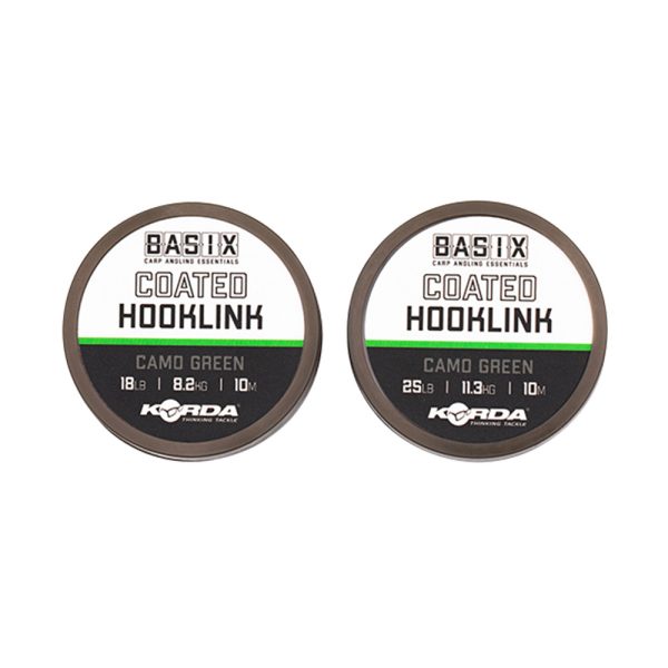 Korda Basix Coated Hooklink Beschichtetes Vorfach 18lbs 10m