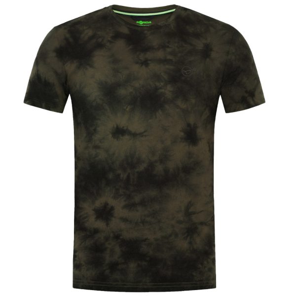 Korda Tie Dye Dunkeloliv T-Shirt M