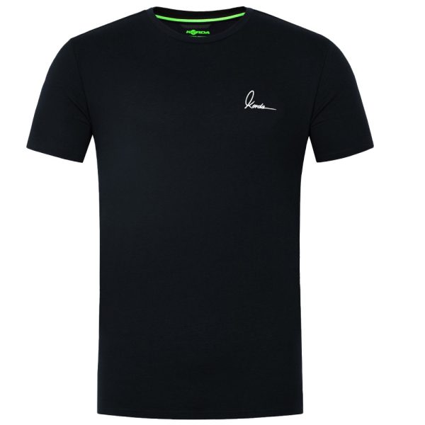 Korda Minimal Schwarzes T-Shirt 2XL