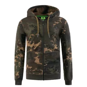 Korda Dark Kamo Kapuzenpullover mit Reißverschluss L