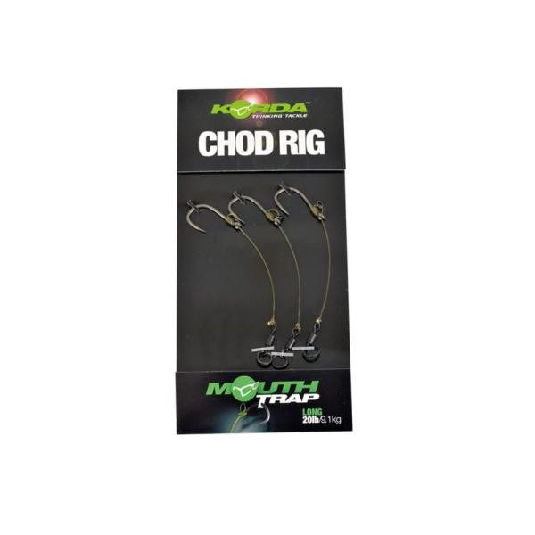 Korda Chod Rig Lang Widerhakenlos Größe 10 - vorgebundenes Boilie-Vorfach