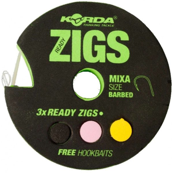 Korda Ready Zigs 12 (360cm) size 10 - vorgebundenes Boilie ZIG Haken-Vorfach