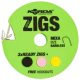 Korda Ready Zigs 6 (180cm) Barbless Größe 10 - vorgebundenes Boilie ZIG Haken-Vorfach