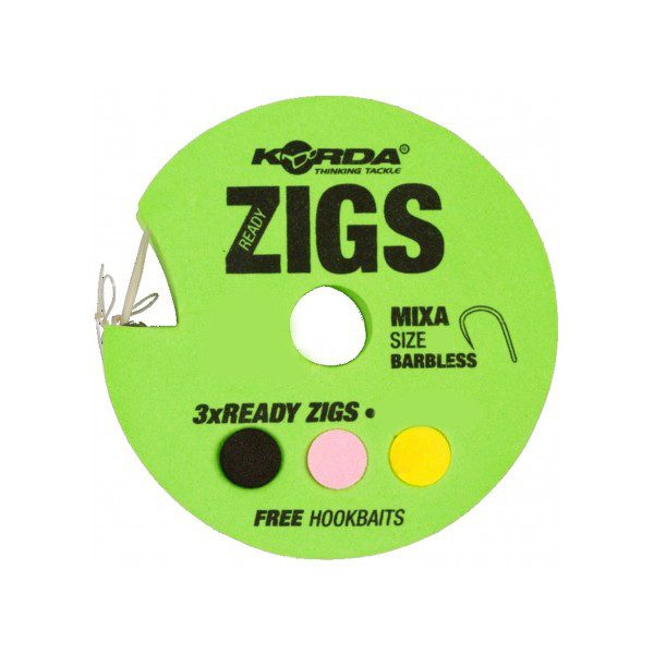 Korda Ready Zigs 10 (300cm) Barbless size 10 - vorgebundenes Boilie ZIG Haken-Vorfach