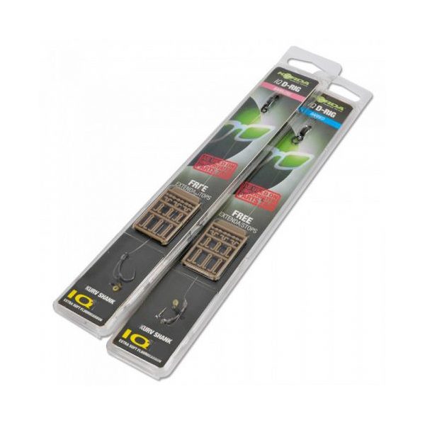 Korda IQ D Rig Größe 2 Kurv 20lb - vorgebundener Boilihaken