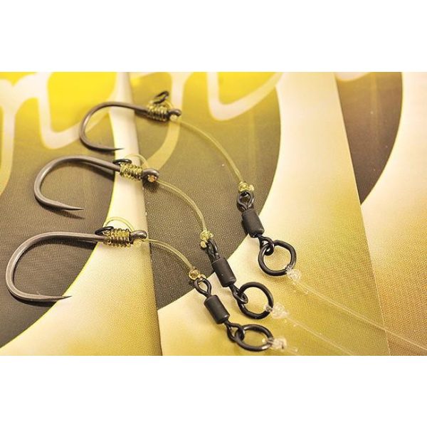 Korda Hinge Rig Größe 8 Choddy MT 25lb-IQ2 20lb - vorgebundenes Karpfenhaken-Vorfach