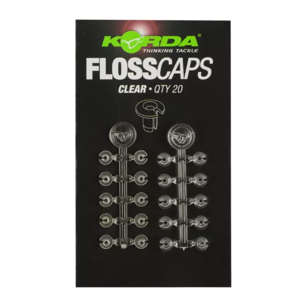 Korda Floss Caps Clear - Boilie Stopper