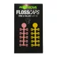 Korda Floss Caps Pink/Yellow - Boilie Stopper