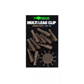   Korda Lead Clip Pin Gravel/Clay Multi Lead Clip Bleiklemme 10 Stk.