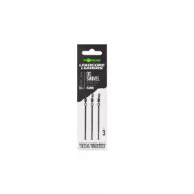  Korda Kable Leadcore Leader QC Swivel Weed Bojlis Rig 50cm 3 Stk.