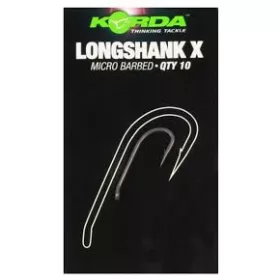 Korda Long Shank X Größe 12 - Karpfenhaken