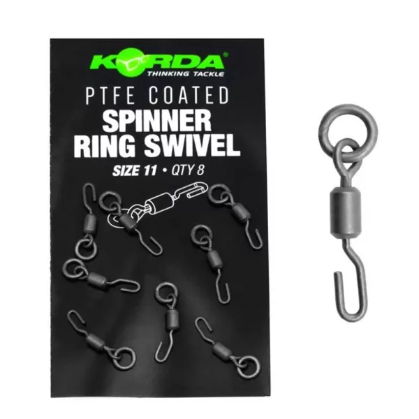 Korda PTFE Spinner Ring Swivel XX 11 Wirbel 8 St.