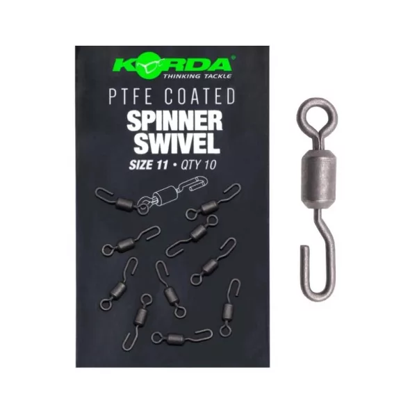 Korda PTFE Spinner Swivel XX 11 Wirbel 10 St.