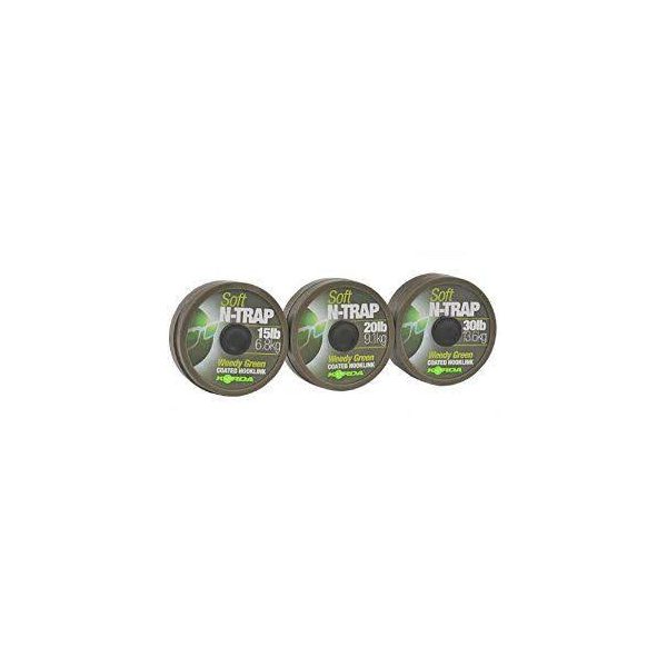 Korda N-Trap Soft 15lb Weedy Green - Karpfen-Vorfachschnur
